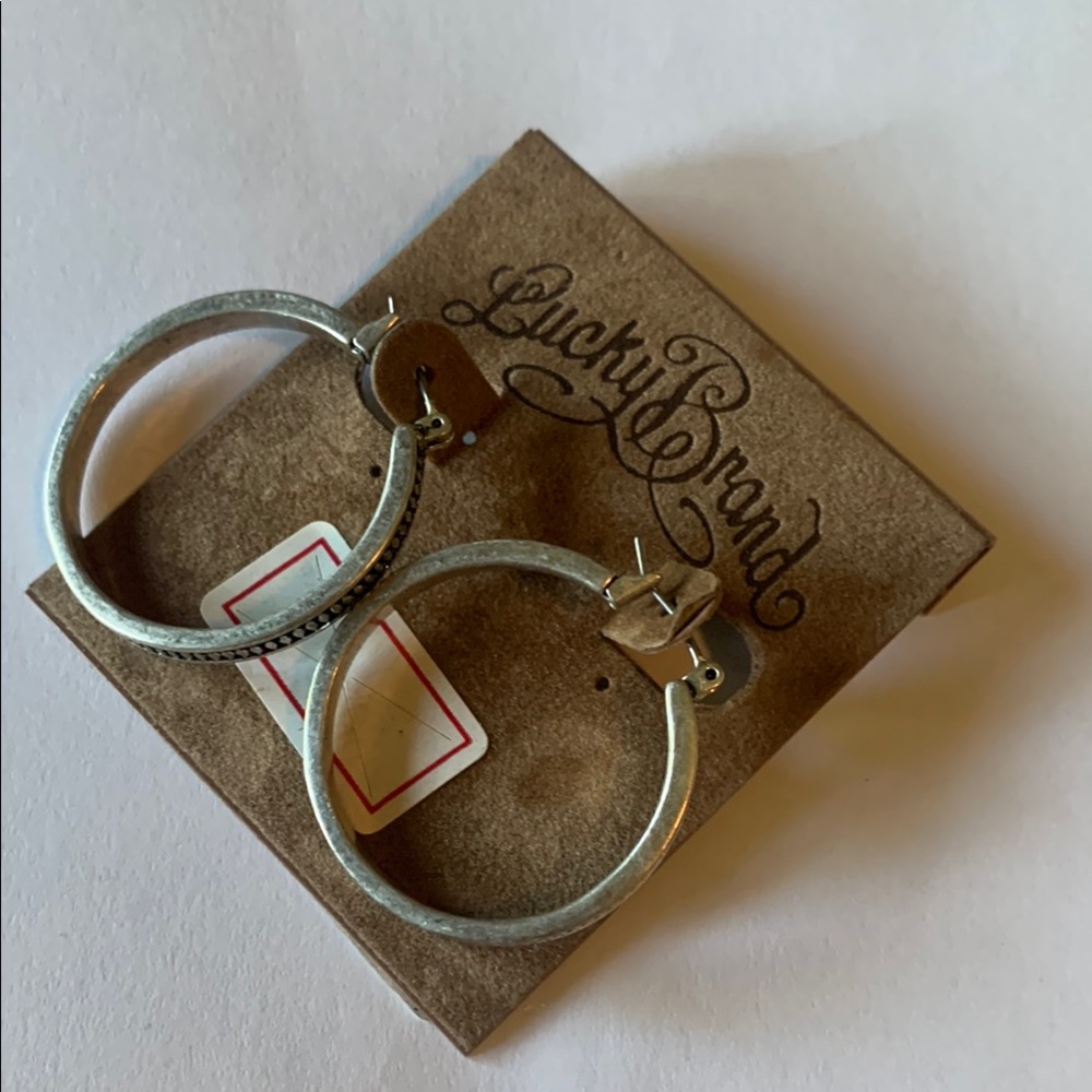 Lucky Brand Silver Hoop Earrings